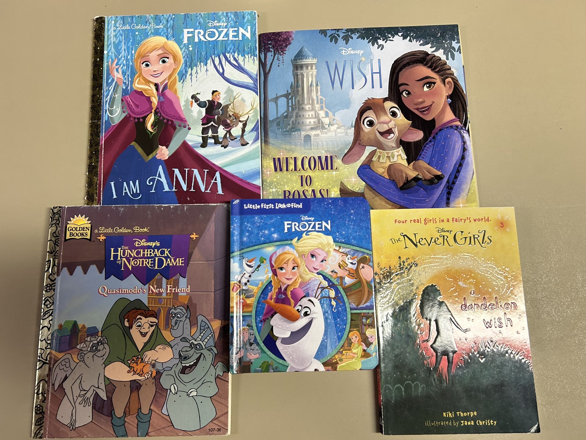 Disney books bundle of 5