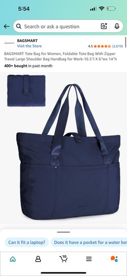 Navy Blue Foldable Tote Bag- Bagsmart 