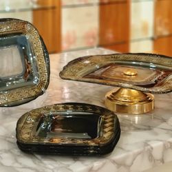 Cake Stand With 6 Piece Plates