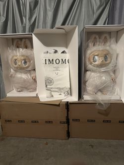 Labubu Zimomo Angel in Clouds Figure + Tote Bag 