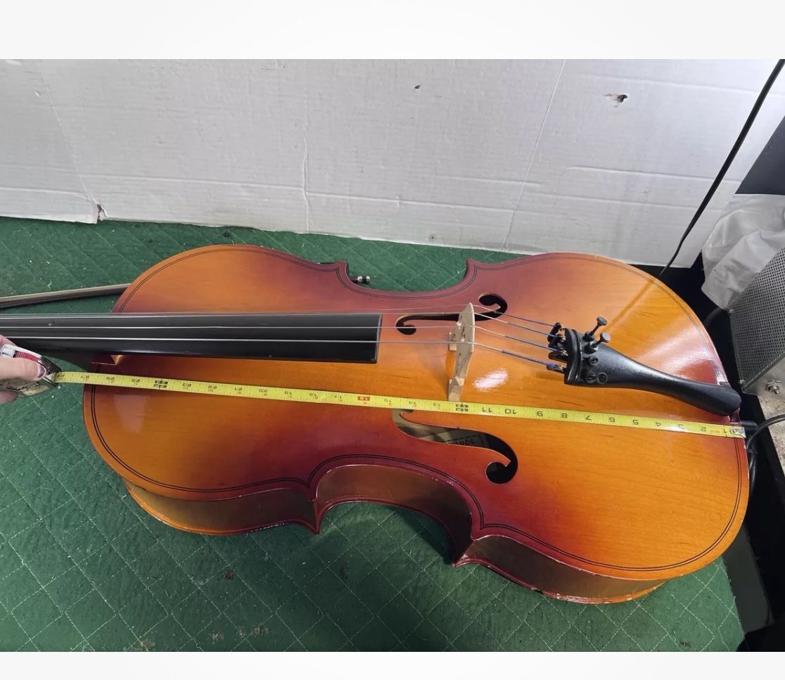 Engelhardt 5534 3/4 Scale Student Cello - Made in USA With Case & Bow