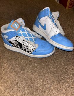 Size 6.5 - Jordan 1 Big Kids Mid SS Game Winner White/University Blue