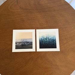Art Prints Set: Ocean Wave & Forest