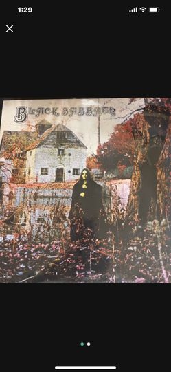 BLACK SABBATH SELF TITLED COLORED VINYL LP SEALED!!