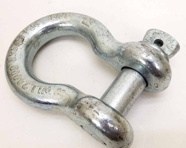 Screw Pin Anchor Tackle Shackle (5FP34) 24000 LBS. 1 1/4" Inch Hook