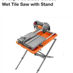 Ridgid 7" In Tile Saw cutter And Table.