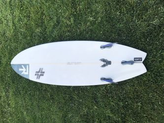5’10”” Borst swallowtail surfboard