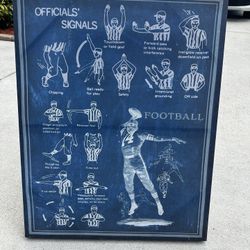 ~Like New Boys Football Picture Room Sports Decor~$10