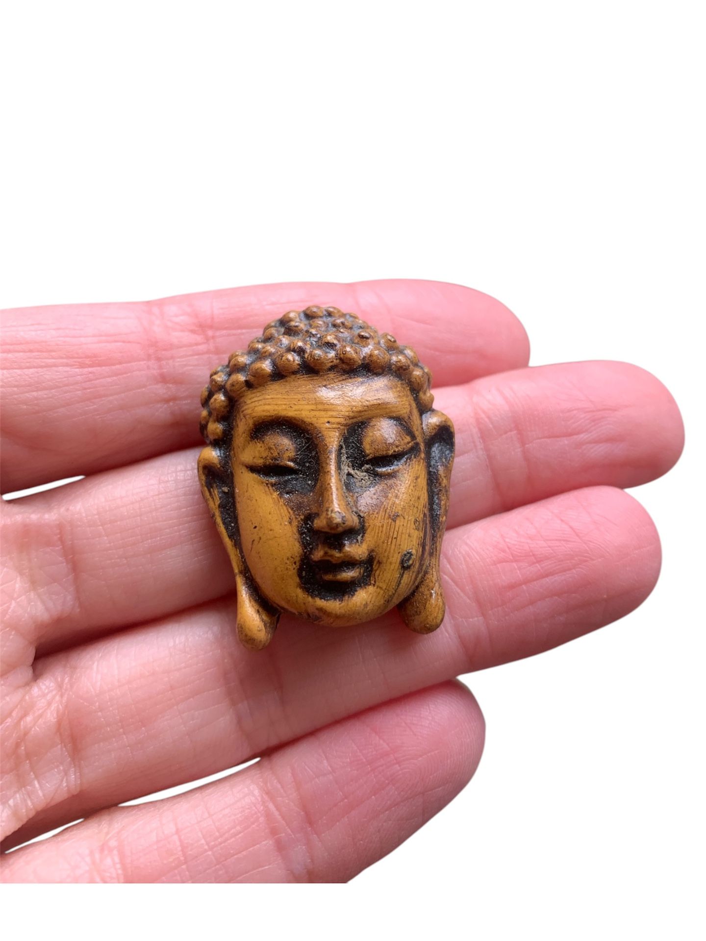Buddha Head Paperweight Or Craft Piece