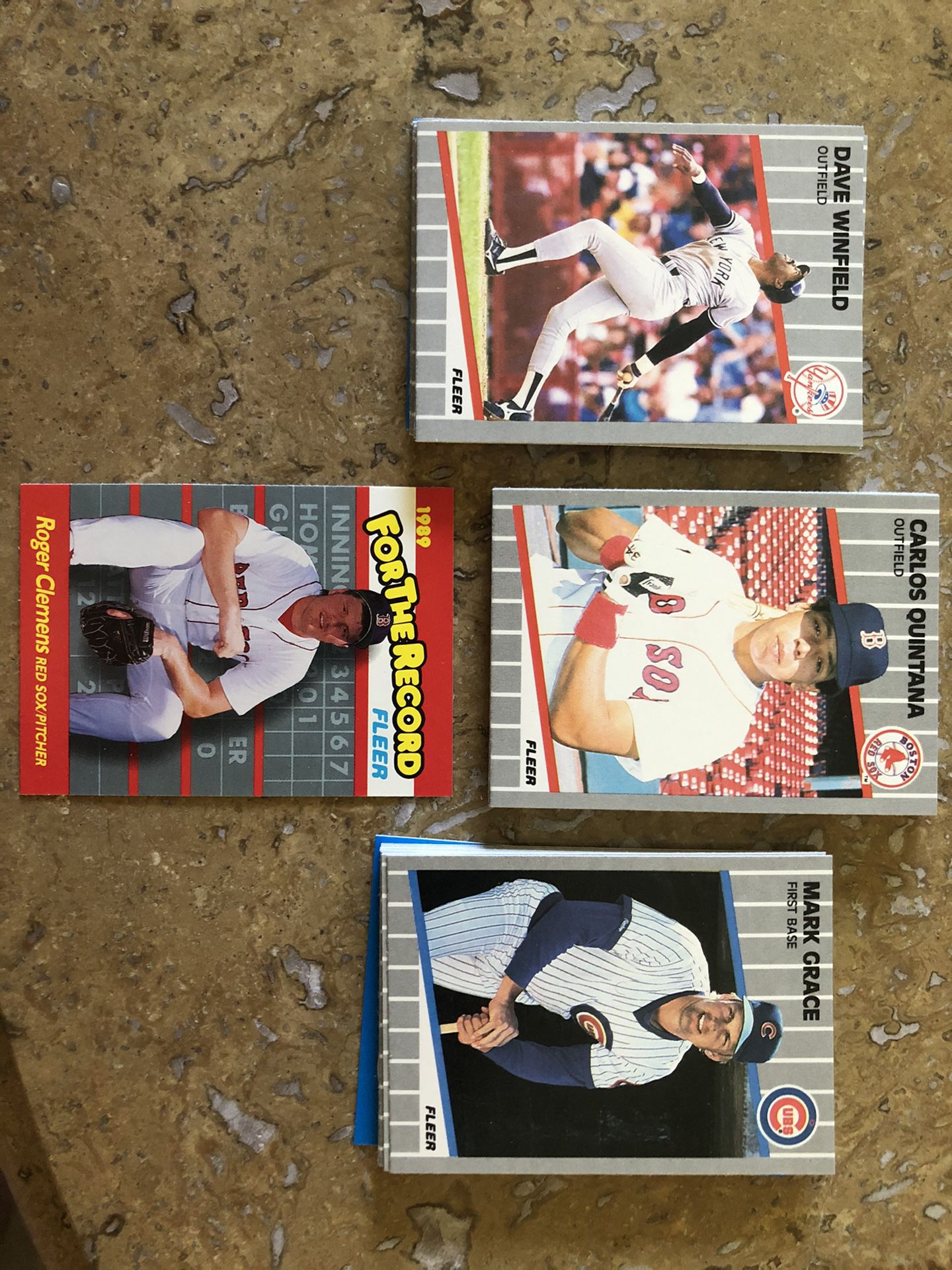 Baseball Cards Fleer 1989