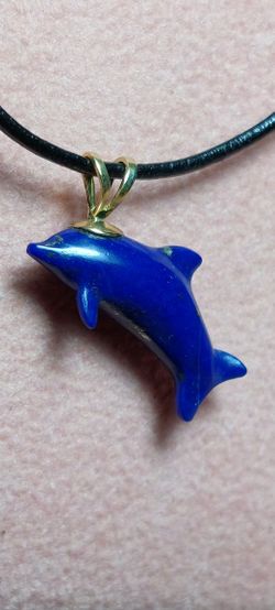 Lapis Lazuli Dolphin Pendant