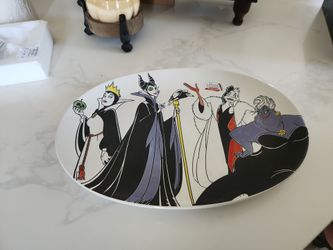 Disney Villains Hand Painted Oval Ceramic Platter