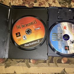 incredibles & Rebel Raiders operation nighthawk for Sony Playstation 2 untested
