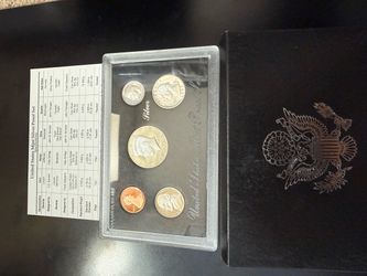 1993 silver proof set with box and coa