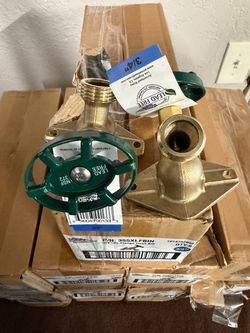 Arrowhead Brass 355XLFBIN 3/4" FIP XL Flange Hose Bibb Heavy Duty - Box of 6
