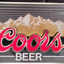 Coors Light Fluorescent Sign