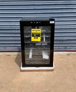 20.3 in. Single Zone 45-Wine Bottles Beverage and Wine Cooler Wine Cooler in Black
