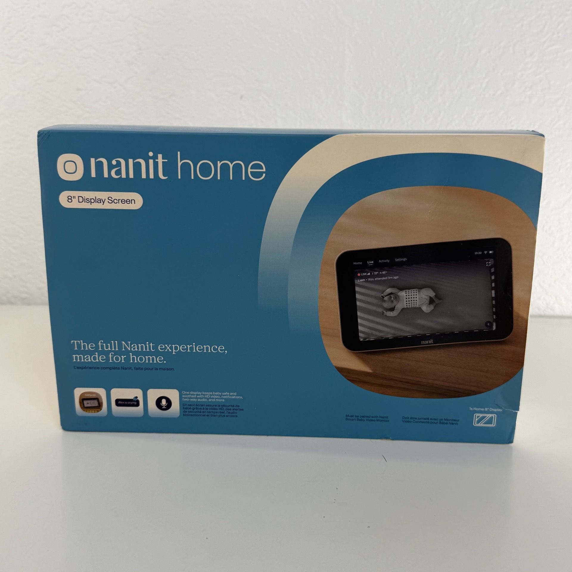 Nanit Home 8" Display Model H101NW, Works with Nanit Pro Camera (Not Included)