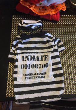 Prison outfit for Halloween for dogs or cats mall