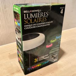 Bell + Howell Solar Color-Changing LED Pathway Lights 4-Pack