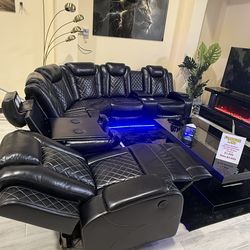 Brand new power recliner sectional wireless charger
