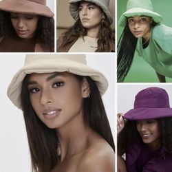 Set of 5 Forever 21 Embroidered Pantone One Size Bucket Hats  display picture 3
