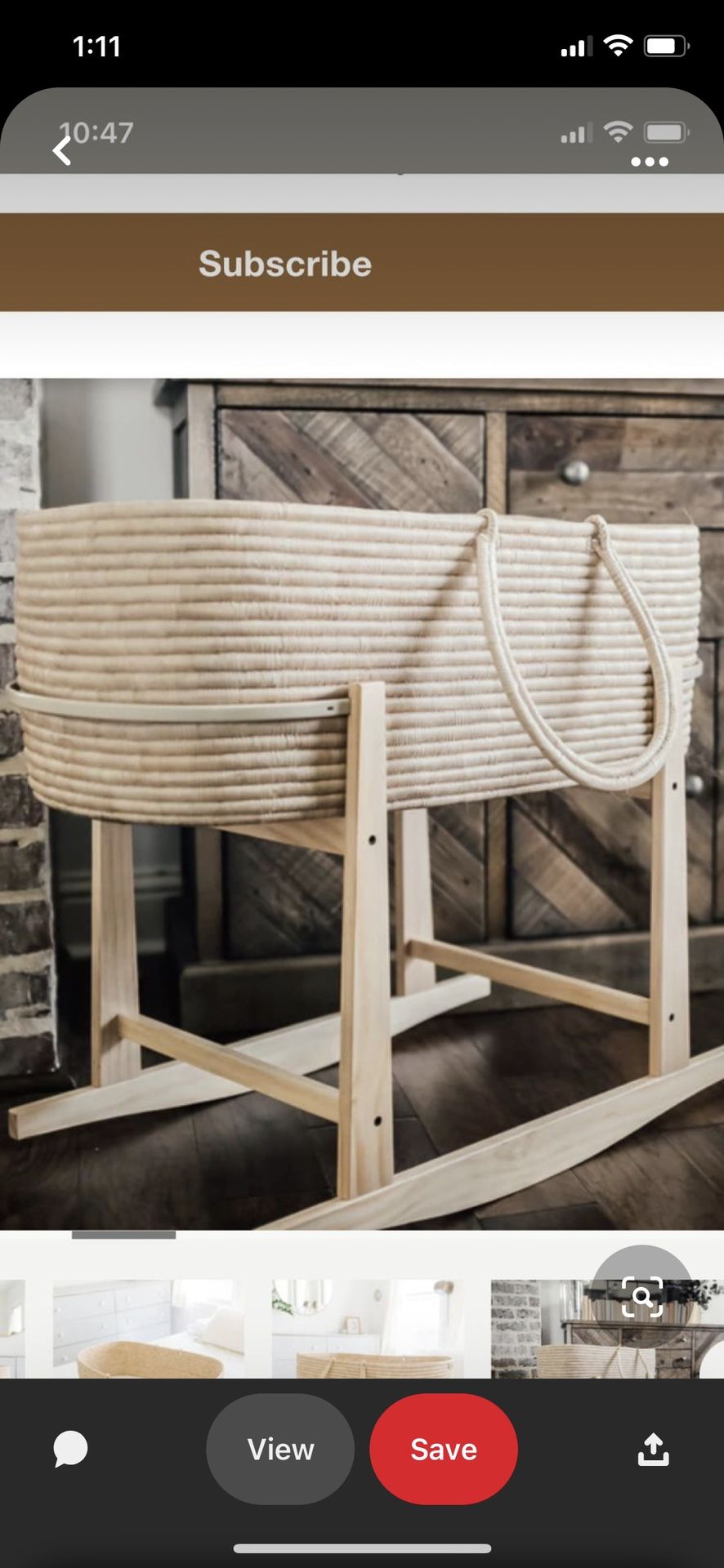 Design Dua Bassinet w Stand & Removable Moses Pod,