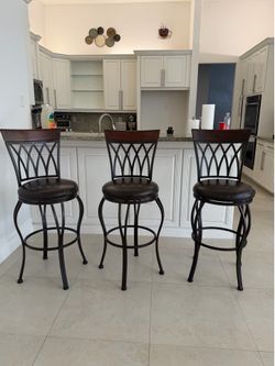 Metal and wood Barstools