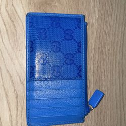 Gucci Zip Card Case Men Blue