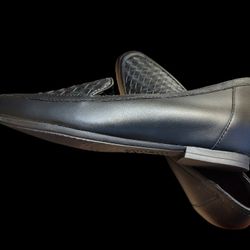 Brand New Ladies Karter Munro Black Leather Flats Retail $178