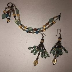 Custom Made Bracelet With Matching Earrings. 