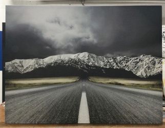 Snowy Mountain Canvas Painting