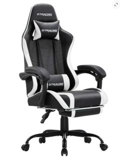 GTR RACING GAMING CHAIR + COMPUTER DESK
