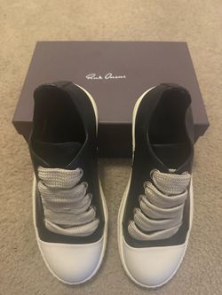 Rick Owens Low-Top Leather Sneakers
