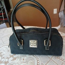 Vintage Dooney & Bourke Signature Black Satchel

