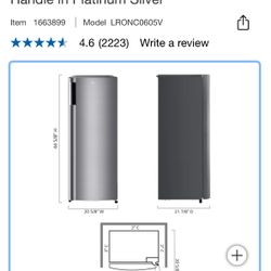 LG 6 cu ft Fridge 