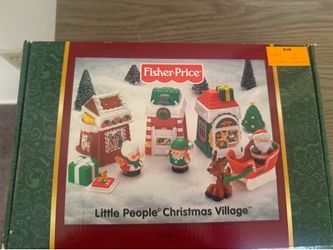 Vintage Fisher Price Little People Christmas Village Complete Set 2002