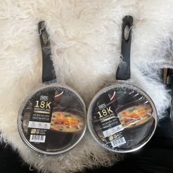 2 IKO 18k Signature Series 2 QT Sauce Pan w/Lid-Will Separate, sell 1 Separately 