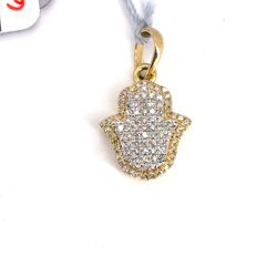 10Kt Yellow Gold Diamond Hamsa Pendant 1.38g .33CTW 202015/10