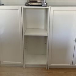 White Storage Cabinet Set Ikea 3 pieces 
