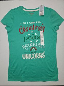 Cat & Jack Kids Christmas Graphic T-Shirt XL
