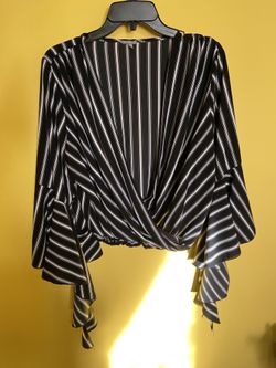 Bell Sleeve Striped Top 