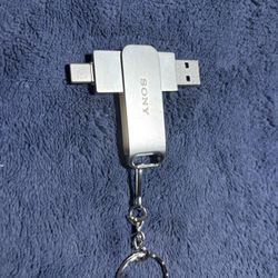 Sony 2TB Flash Drive USB-C / USB 3.0 Dual Interface With Key Chain 