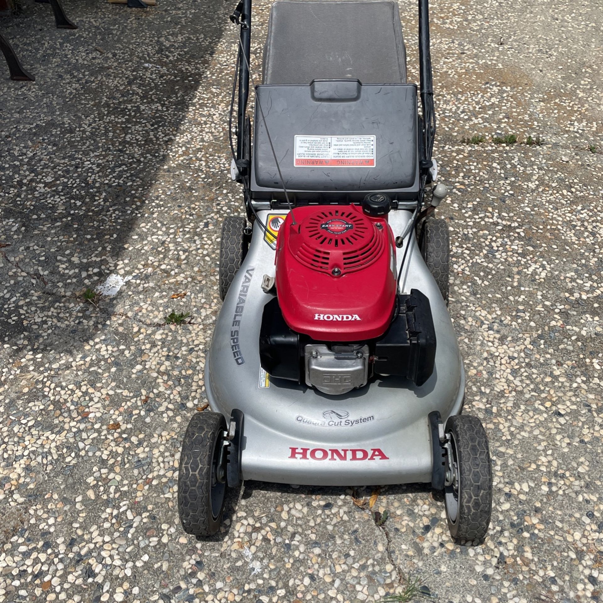 Honda Lawnmower Variable Speed Quadra Cut System Self Propelled Working Perfect Ready To Cut