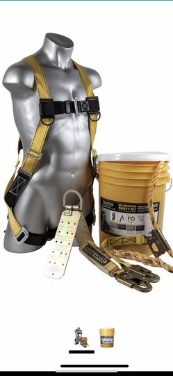 Harness 50 foot Vertical Lifeline and anchor