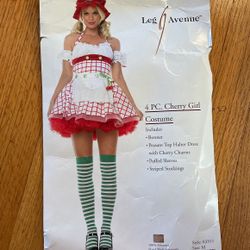 Halloween Costume Strawberry Short Cake/Cherry girl
