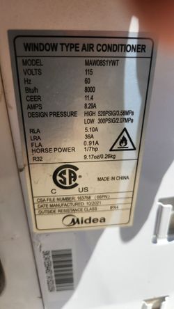 8000 BTU  window air conditioner
