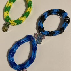 Disney Stitch Themed Loom Band Bracelets