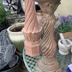 Single Metal Candle Holder About A Ft 