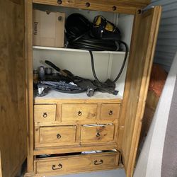 Wood Storage Cabinet 